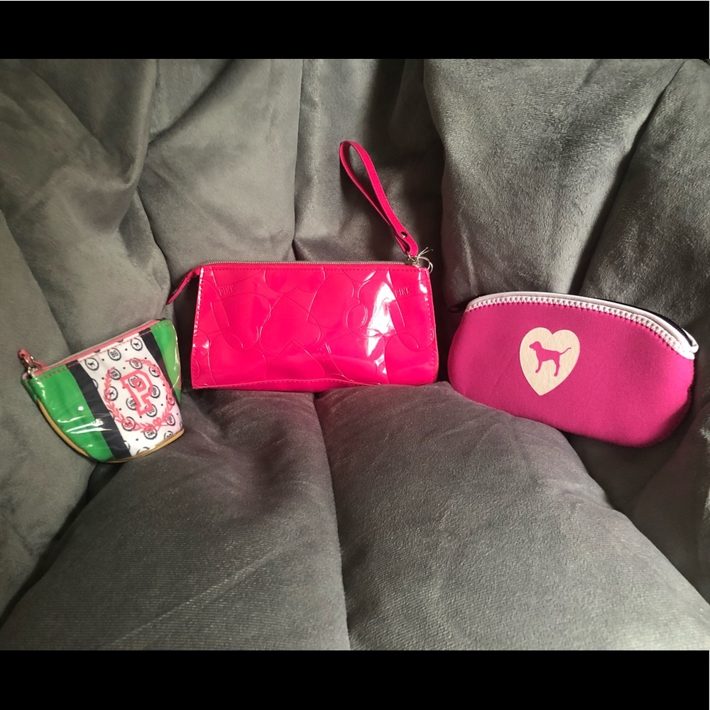 Vs Pink vintage cosmetic bags